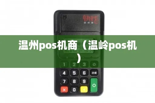 温岭POS机申请最快渠道探索