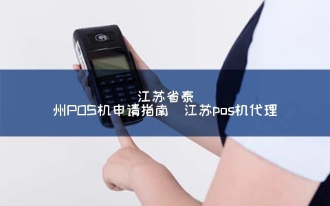 泰州姜堰地区POS机办理指南