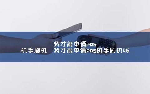 我才能申请POS机手刷机