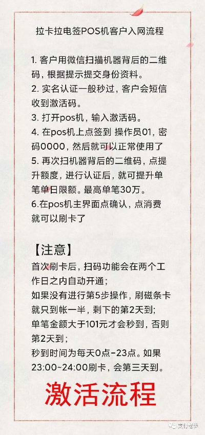 申请信用卡激活POS机指南