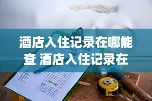 酒店入住记录查询方法 酒店入住记录查询全攻略，手把手教你快速找到你的入住信息