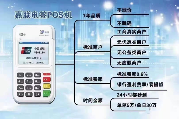 嘉联POS机官网个人申请流程