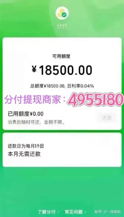 微信分付额度怎么套出来？微信分付额度哪里看啊？