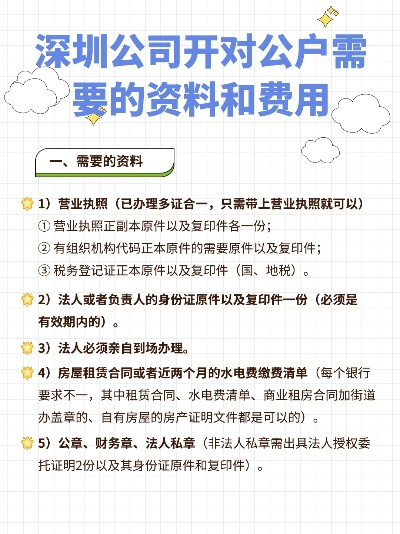 办理POS机所需提供材料清单