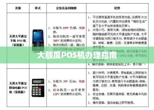 大POS机办理政策概览