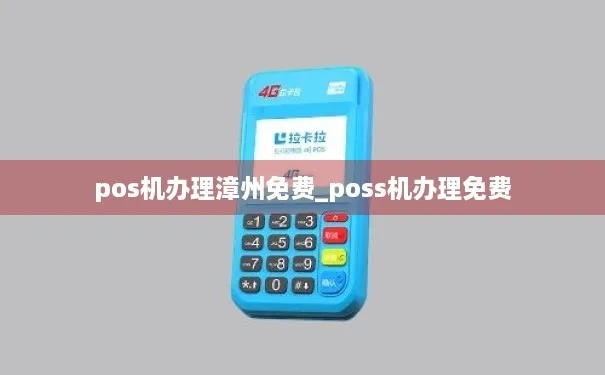 漳州POS机办理全攻略