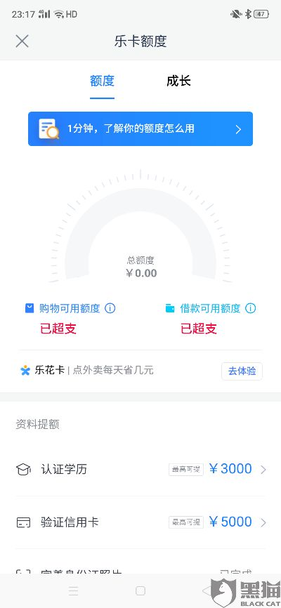 分期乐消费额度突然降到0？原因竟然是这个！